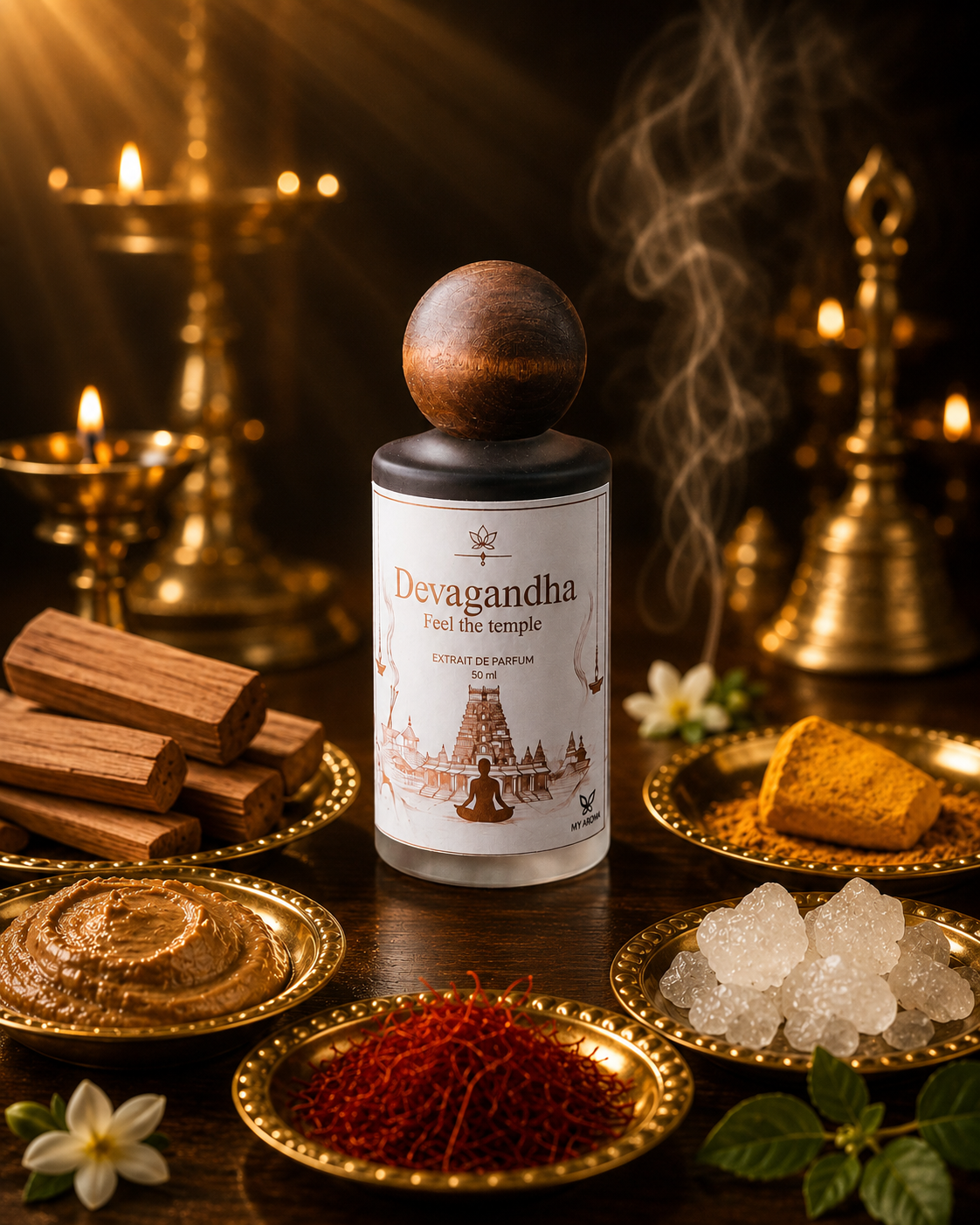 Devagandha Temple Fragrance Perfume 50ml | Extrait de Parfum - ae