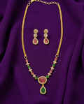 Stylish American Diamond Necklace Set