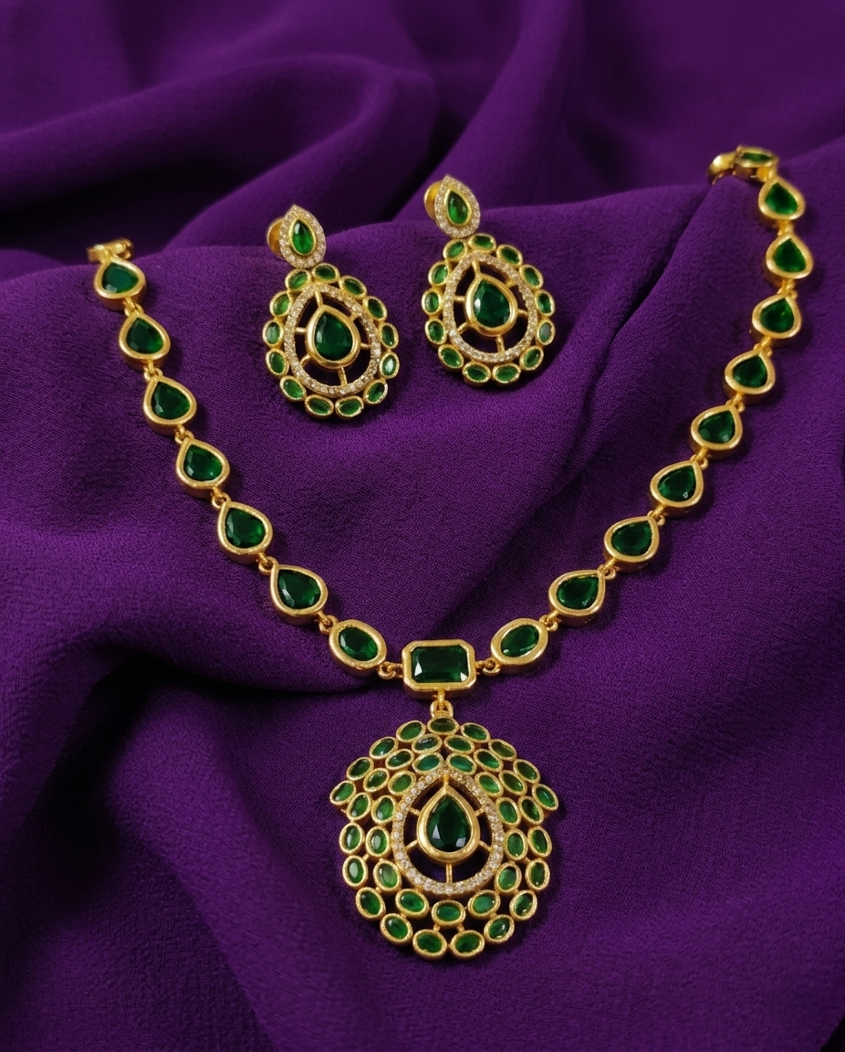 Jyothika Inspired Short Necklace Set