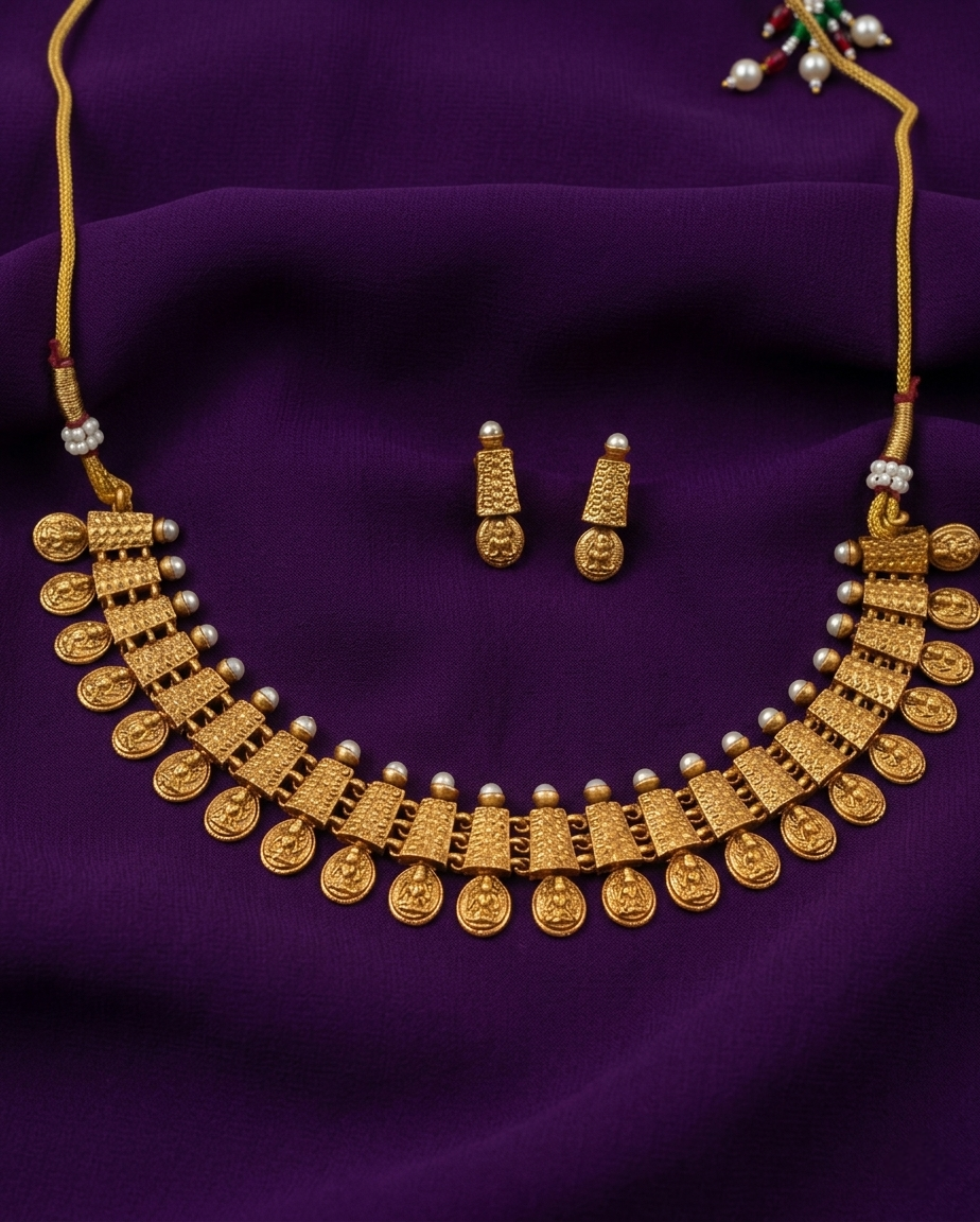 Traditional Lakshmi Necklace Set