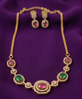 American Diamond Stone Necklace Set
