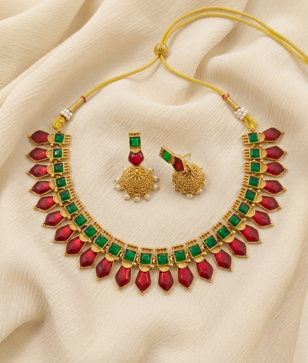 Kerala Style Nagapadam Necklace Set