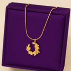 Crescent Moon Design Anti-Tarnish Pendant