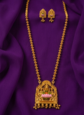 Temple Style Enamel Lakshmi Necklace Set