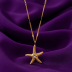 Gold-Plated Anti-Tarnish Stainless Steel Star Pendant