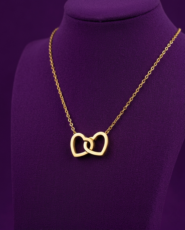 Gold-Plated Anti-Tarnish Heart Pendant