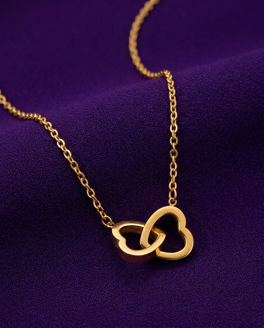 Gold-Plated Anti-Tarnish Heart Pendant