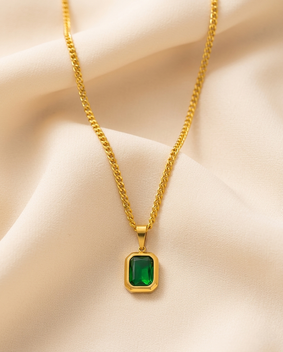 Modern Green Shape Pendant