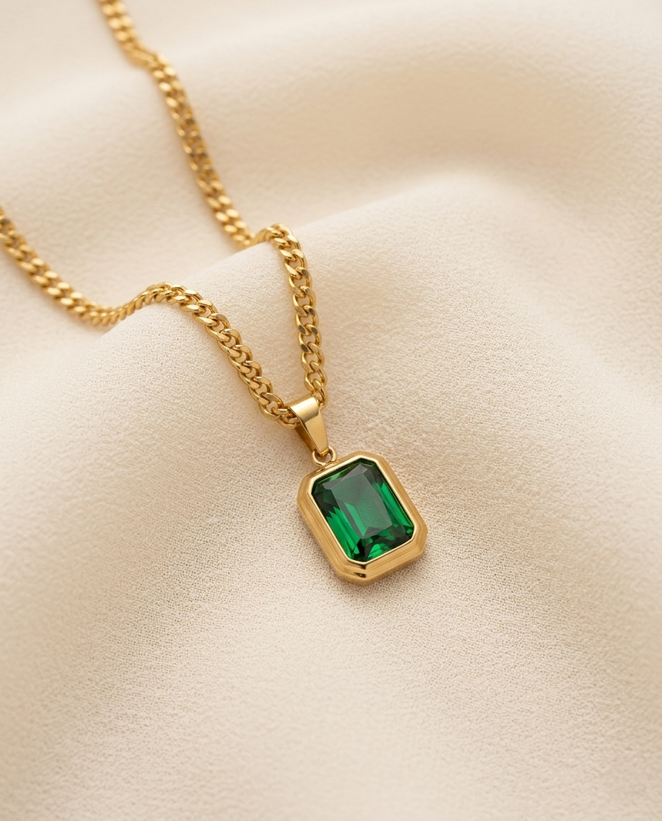 Modern Green Shape Pendant