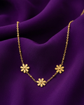 Gold-Plated Anti-Tarnish Floral Pendant