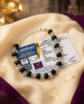 Original 8 MM German Silver Cap Karungali Unisex Bracelet (13 Beads) – Lab Certified