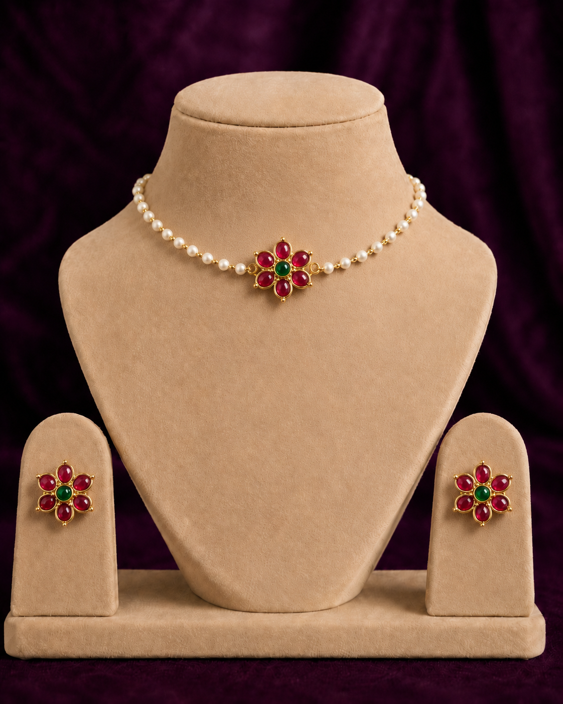 Floral Kemp Pearl Set