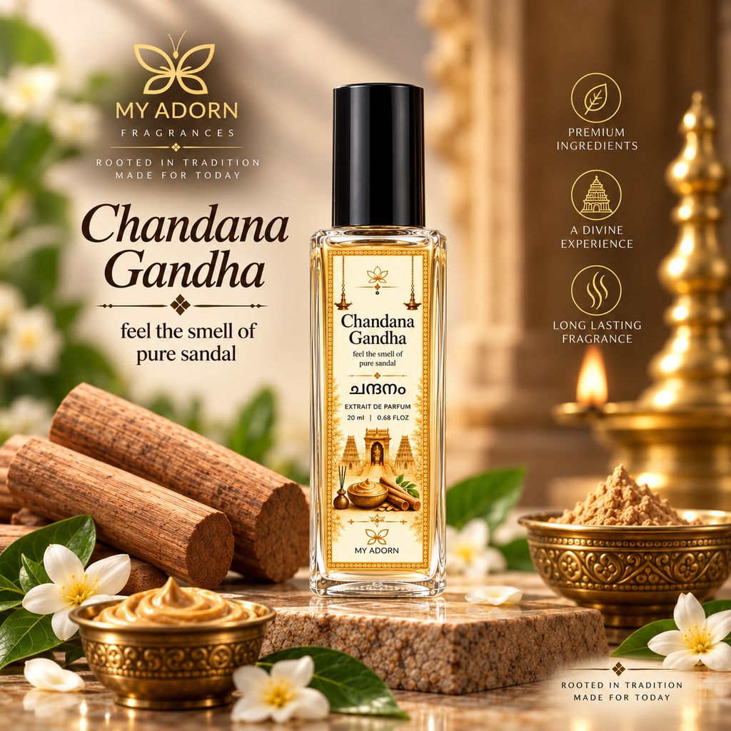 Chandana Gandha Sandalwood Fragrance Perfume 20ml | Extrait de Parfum