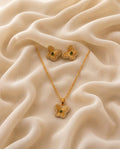 Golden Butterfly Pendant Set - ae