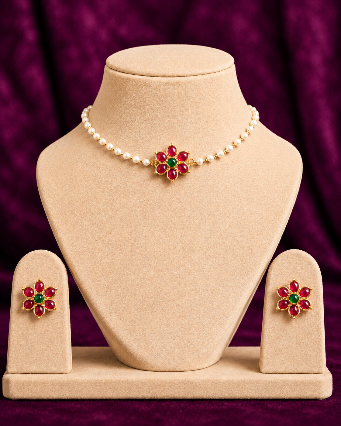 Floral Kemp Pearl Set - ae