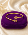Heart Stone Adjustable Bangle