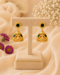 Traditional Palakka Jhumka Earrings