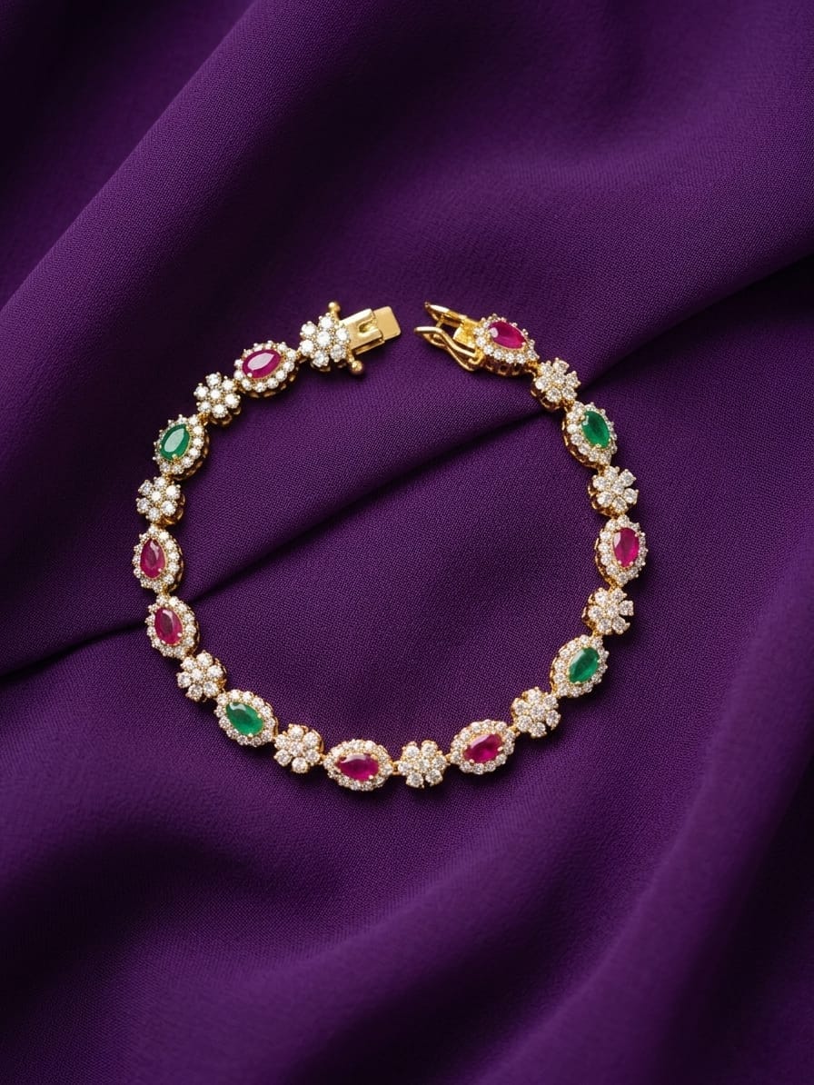 Floral Stone AD Bracelet - ae