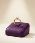 American Diamond Delicate Ring – Elegant 2 Tone Rhodium Plated Design