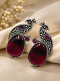 Peacock Grace Statement Earrings