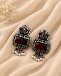 Elephant Motif Ethnic Stud Earrings
