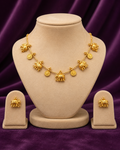 Gaja Coin Gold Necklace Set