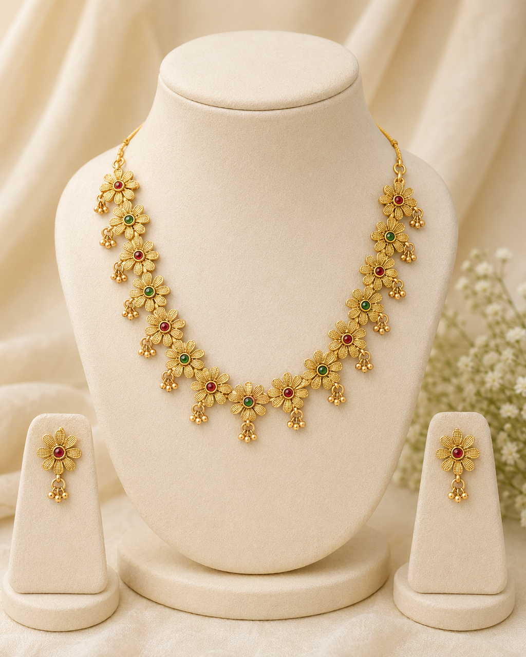 Malar Gold Necklace Set