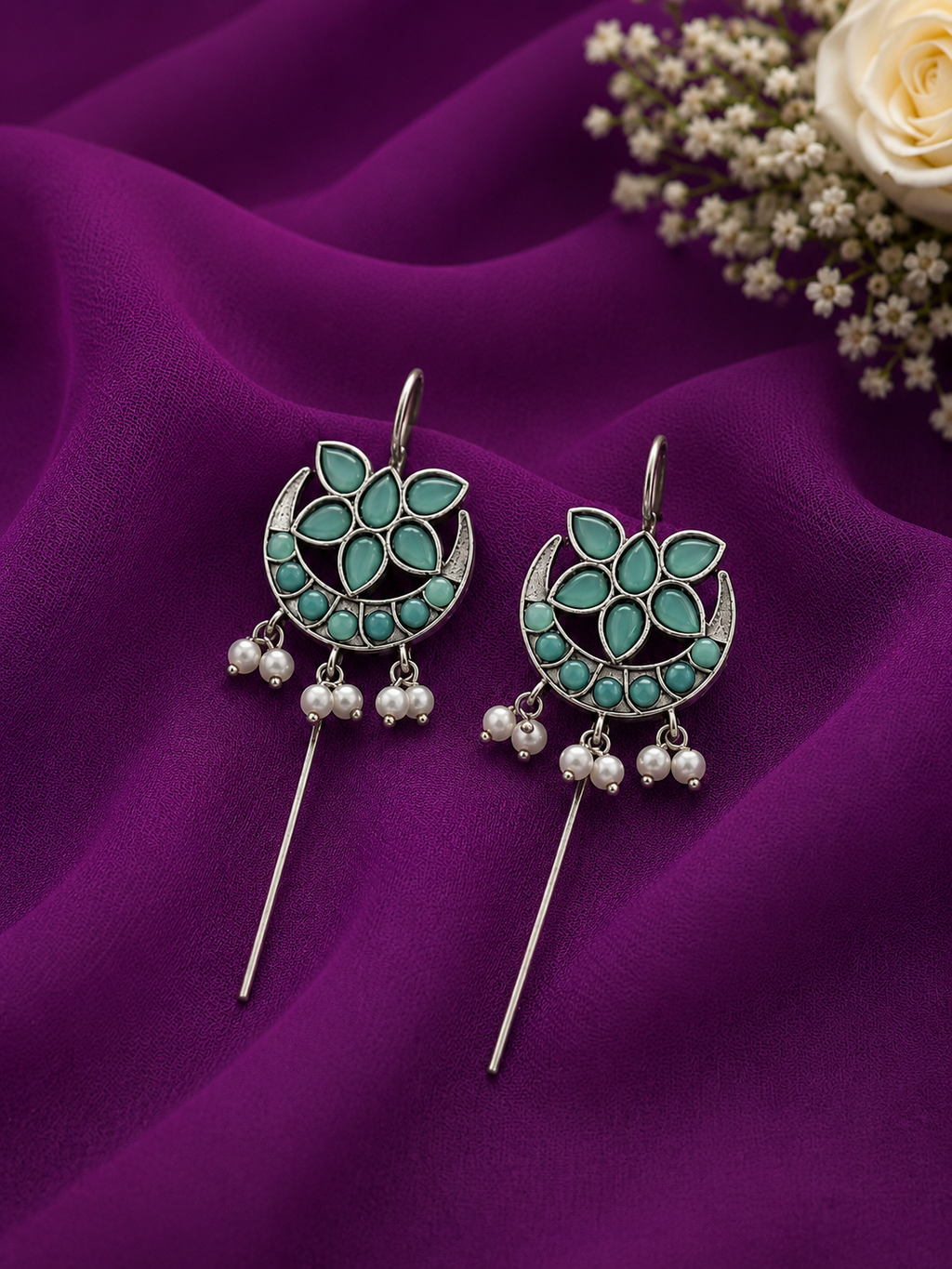 Lilac Moon Pearl Ear Cuff