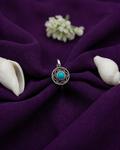 Oxidised Turquoise Nose Ring