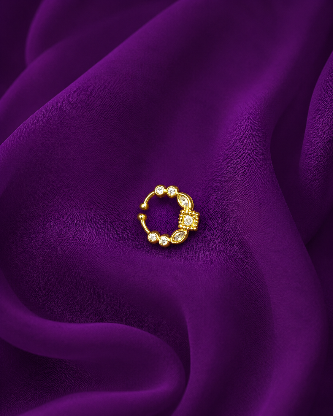 Crystal Hoop Nose Ring