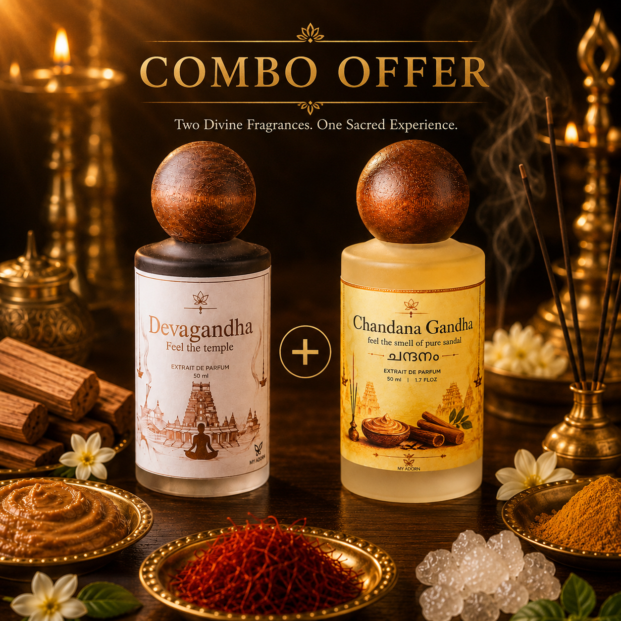 Devagandha & Chandana Gandha Divine Fragrance Combo (Free Shipping) - ae