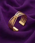 Golden Wave Cuff Bracelet