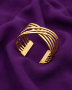 Golden Wave Cuff Bracelet