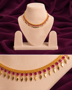 1 Line Micro Polish AD Stone Elakkathali Necklace