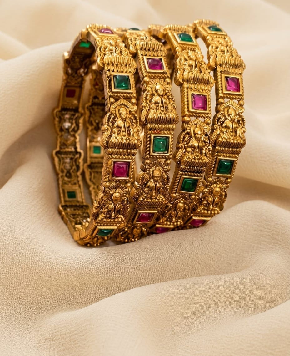 Traditional Lakshmi Bangle Set of 4