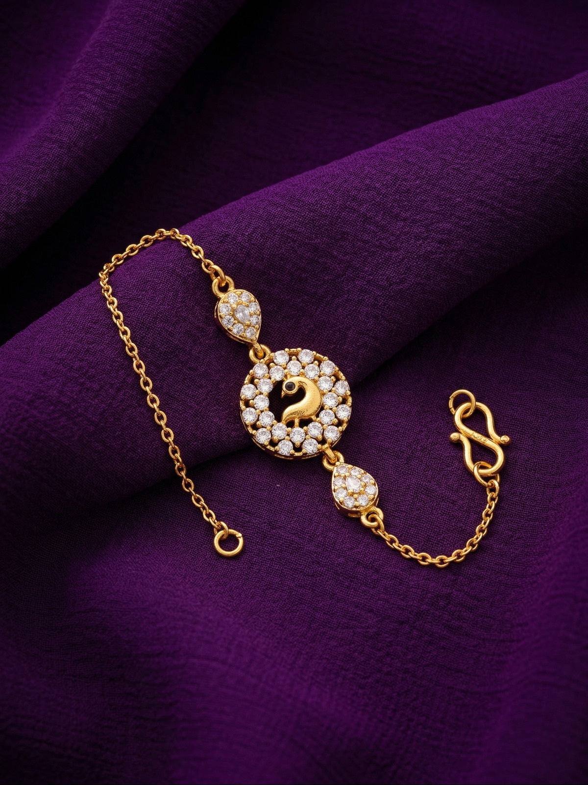 Peacock Crystal Circle Bracelet