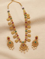 Heritage Temple Long Necklace Set