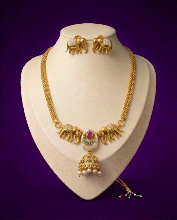 Antique Elephant Design Choker Set