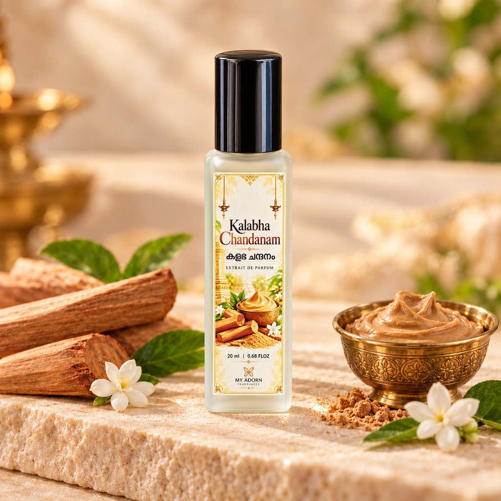 Kalabha Chandanam (കളഭ ചന്ദനം) Fragrance Perfume 20ml | Extrait de Parfum