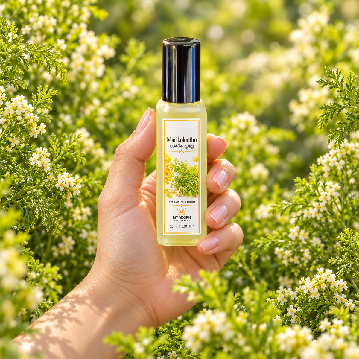 Marikolunthu (மரிக்கொழுந்து) Fragrance Perfume 20ml | Extrait de Parfum