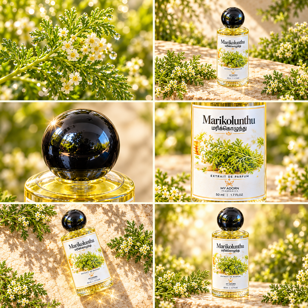 Marikolunthu (மரிக்கொழுந்து) Fragrance Perfume 50ml | Extrait de Parfum