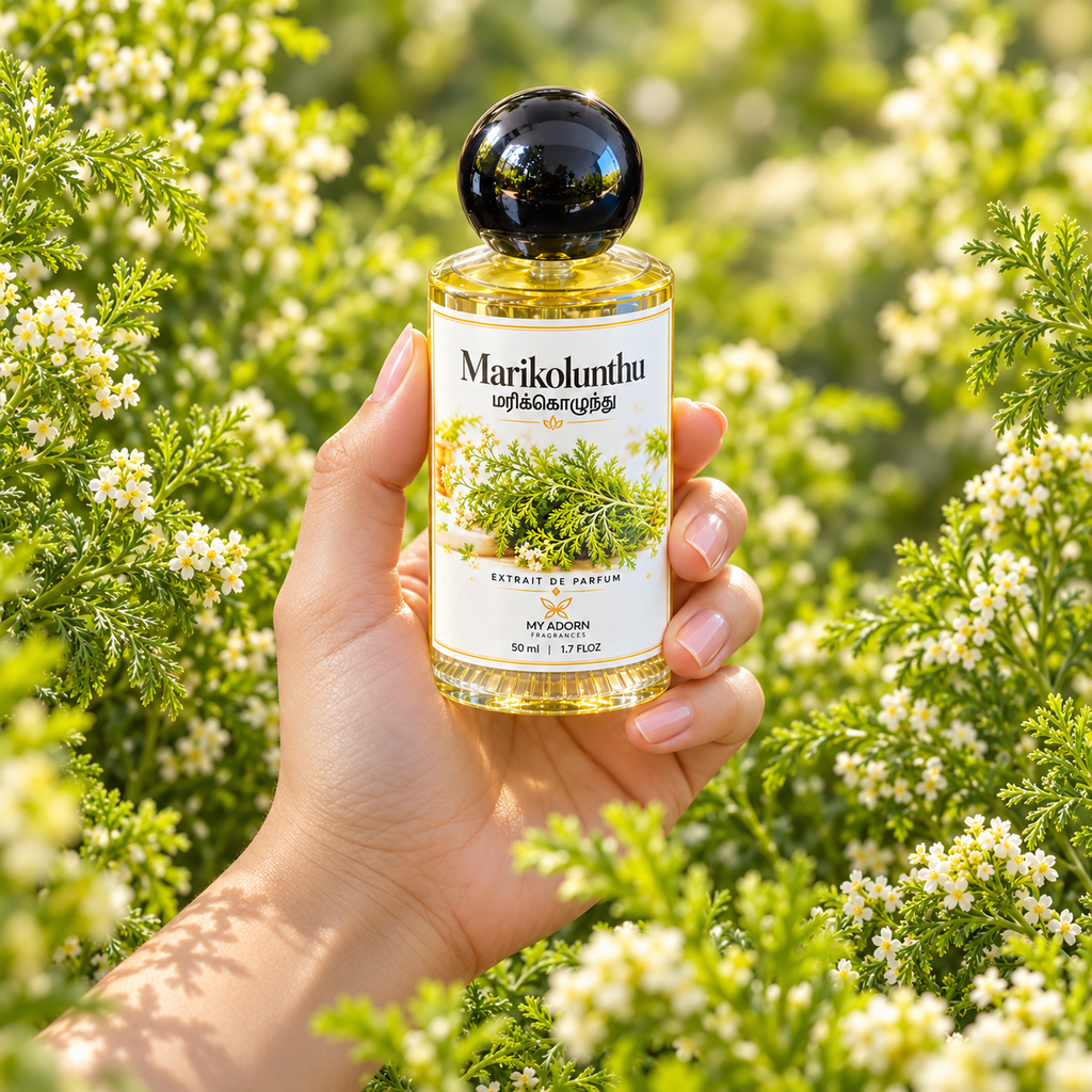 Marikolunthu (மரிக்கொழுந்து) Fragrance Perfume 50ml | Extrait de Parfum
