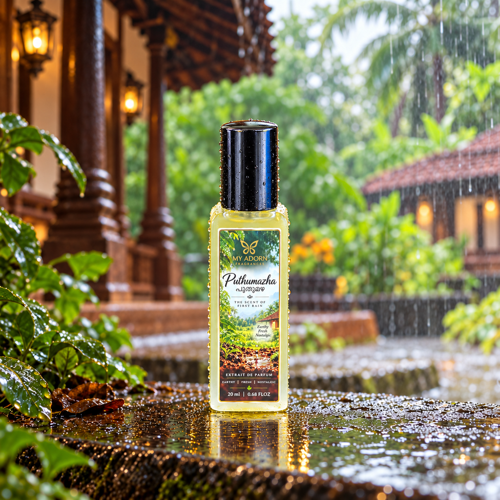 Puthumazha (പുതുമഴ) / First Rain Fragrance Perfume 20ml | Extrait de Parfum