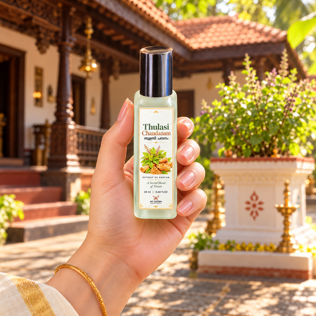 Thulasi Chandanam (തുളസി ചന്ദനം) Fragrance Perfume 20ml | Extrait de Parfum
