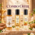 Devagandha (ദേവഗന്ധ) + Chandana Gandha (ചന്ദന ഗന്ധ) + Kalabha Chandanam (കളഭ ചന്ദനം) Perfume Triple Combo | 3 × 20ml | Extrait de Parfum
