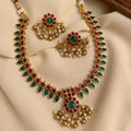 Classic South Indian Stone Necklace Set