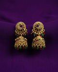 Peacock Design Ethnic Jhumka Earrings - ae