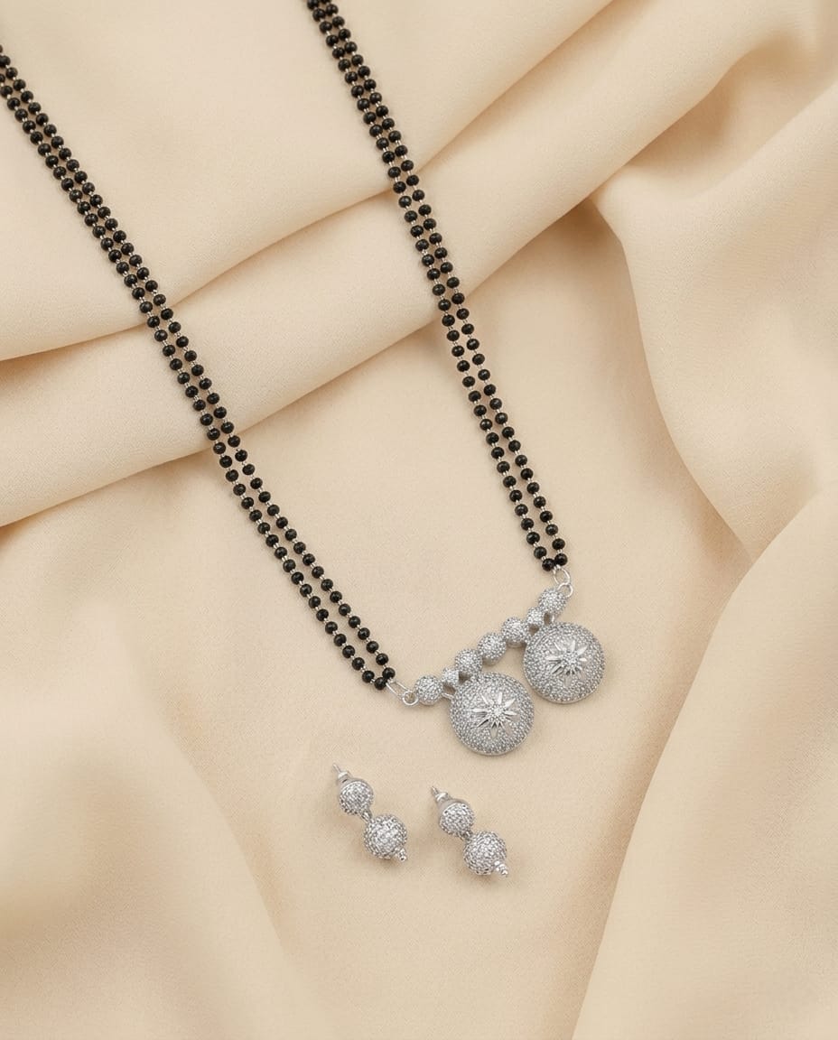 American Diamond Mangalsutra Set