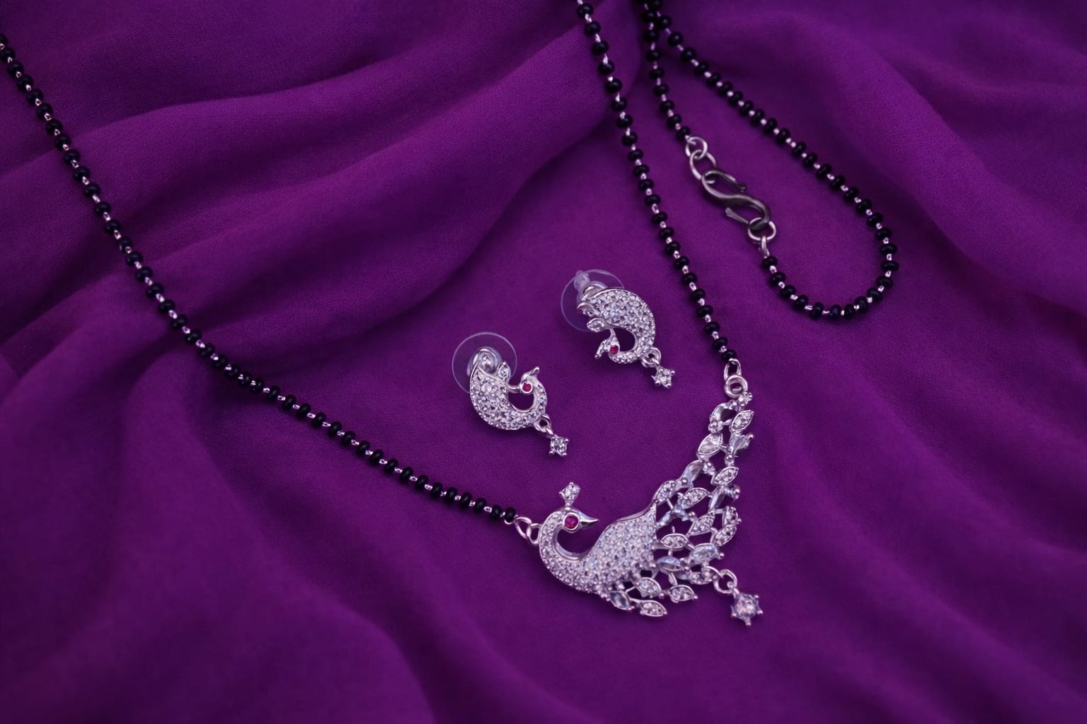 Peacock Design Mangalsutra Set