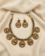 Royal Elephant Temple Jewellery Set